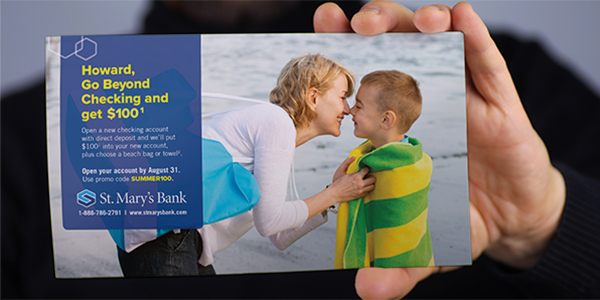 Variable Data Print for Bank Marketing